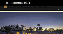 Desktop Screenshot of liveinhollywoodriviera.com