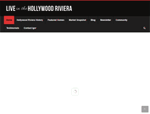 Tablet Screenshot of liveinhollywoodriviera.com